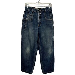 VTG Guess Women's Sz 30x32 90's 2 button Mom Jeans Tapered leg Preppy Academia